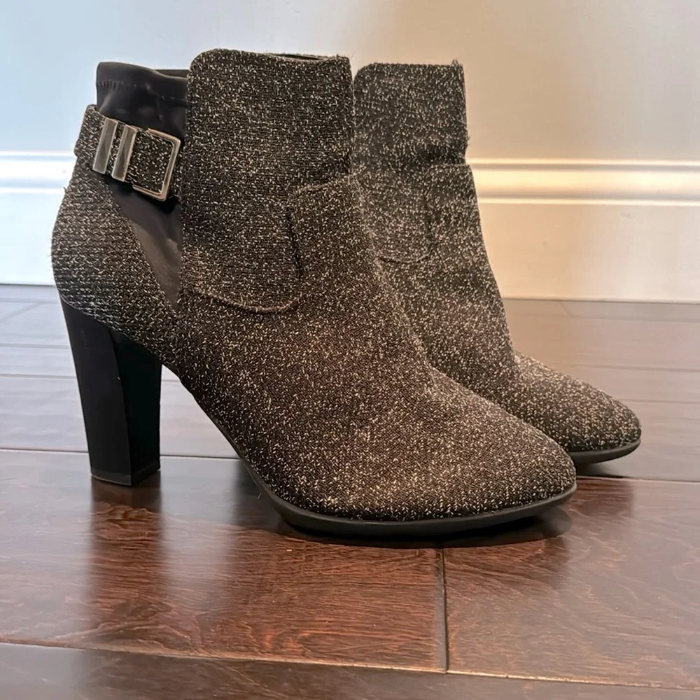 Kelly & Katie tweed heeled booties 8